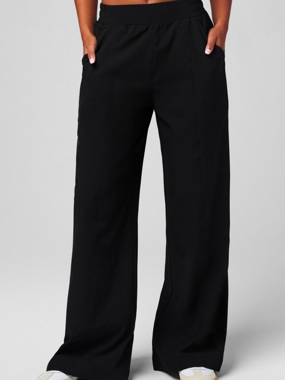 Fabletics Downtown Wide Leg Pants Size M Black
